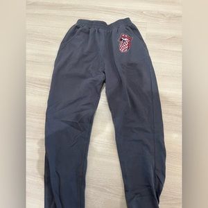 Grey rolling stone sweat pants